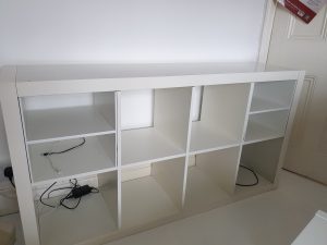 An empty Ikea unit 