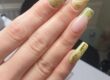 Nail Divas Salon - Speckled Green Nail extensions